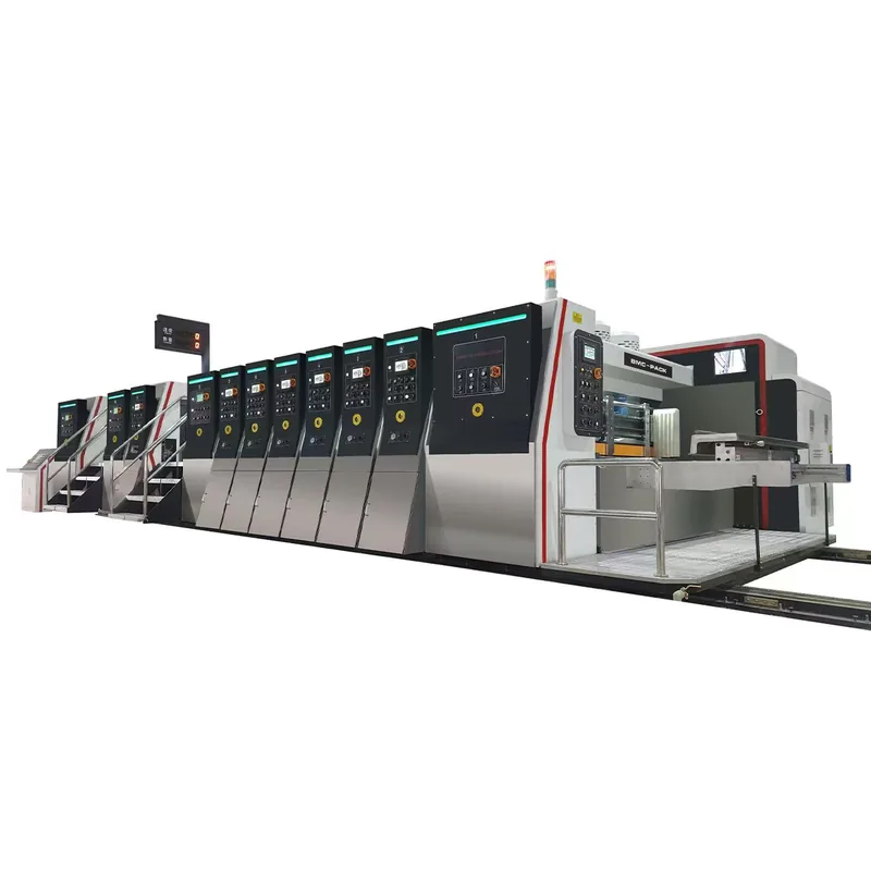 High Speed Vacuum Transfer Fully Automatic Servo Flexo Slotter Die Cutter Printing Machine
