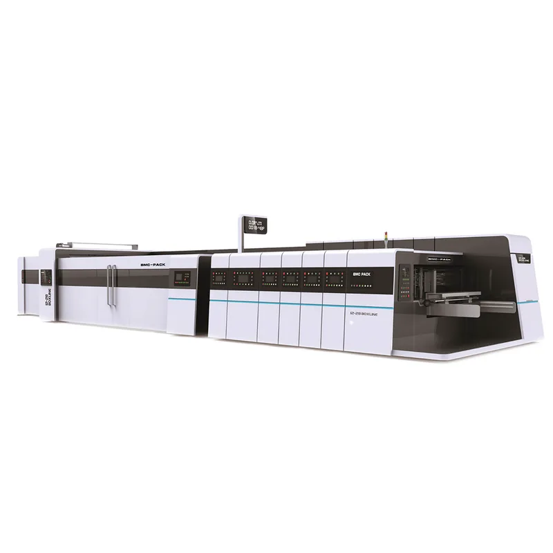 Vacuum Transfer Fully Automatic Servo Flexo Printer Folder Gluer Box Line